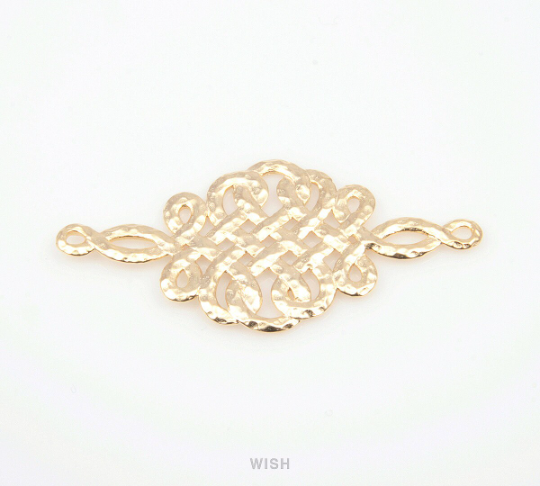 Celtic Rope Connectors in Matte Gold, Rope Charms / MMG-161-C (Large)