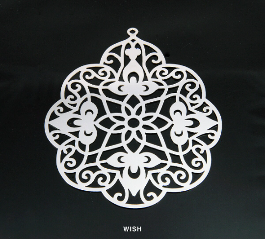 Gothic Theme Pendants in Rhodium, Gothic Charm / MRH-150-P