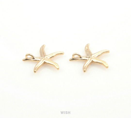 Starfish Pendant in Matte Gold, Starfish Charm / MMG-200-P