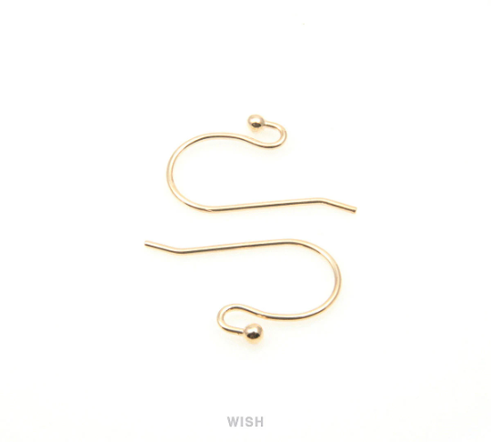 Ball Hook Earrings in Gold, Ball Hook Earrings / FG-012-E (10pcs)