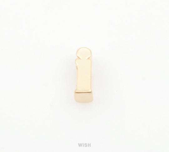 Lower Case Letter "i" in Matte Rhodium, Small Letter "i" / MMRH-002-B (i)