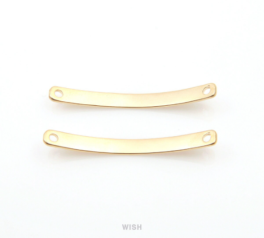 Hammered Bar Pendant in Matte Gold, Hammered Bar Charm / MMG-279-P