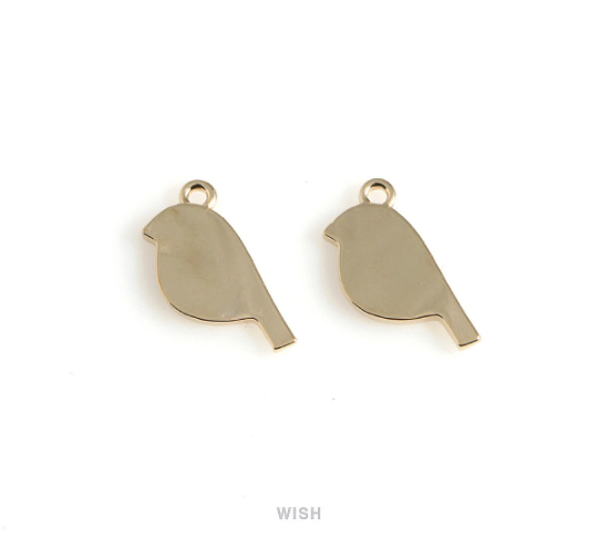 Sparrow Pendant in Gold, Gold Sparrow Charm / MG-547-P