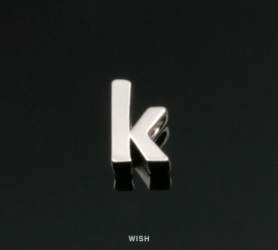 Lower Case Letter "k" in Matte Gold, Small Letter "k" /MMG-002-B (k)