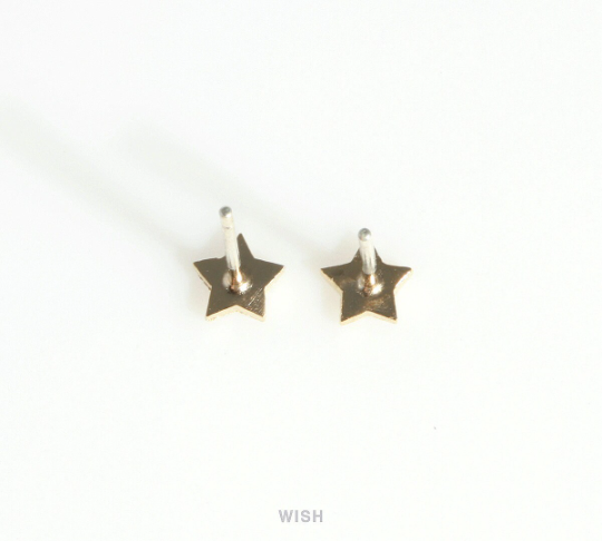 Star Stud Earrings in Matte Gold, Star Ear Studs / MMG-418-E