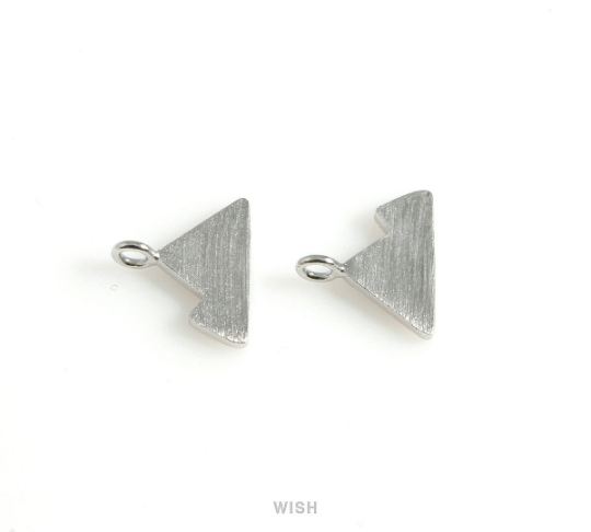 Mountain Pendant in Matt Rhodium, Mountain Charm /MMRH-439-P