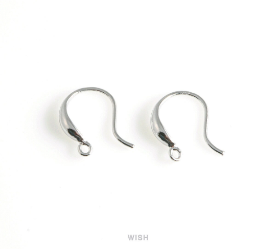 French Hook Earrings in Gold, French Hook Earrings / FG-014-E (4pcs)