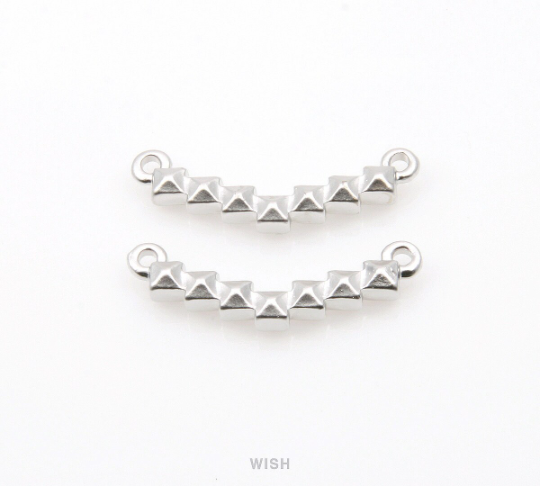 Stud Bar Pendant in Matte Gold, Bar Necklace Charm / MMG-217-P