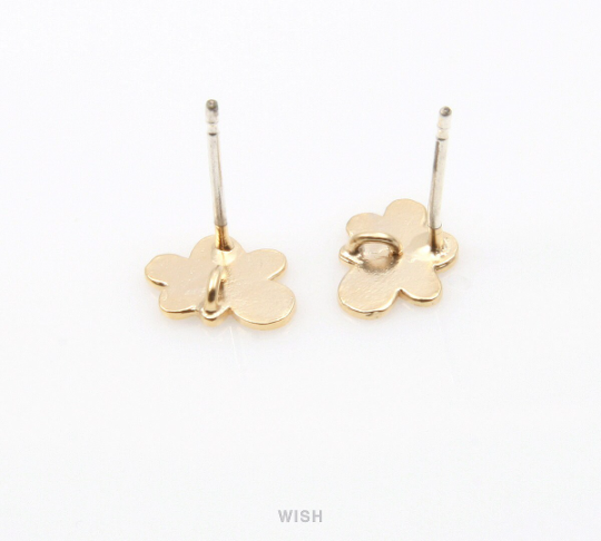 Cloud Stud Earrings in Matte Gold, Cloud Ear Post / MMG-242-E