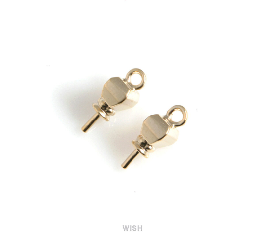 Hammer Cap Pendants in Matte Gold, Thor Hammer Charm / MMG-534-P