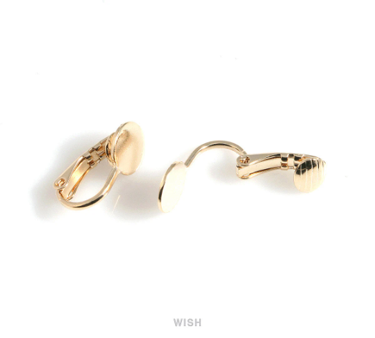 Clip on Earring Converters in Gold, Non Pierced Earrings / FG-034-E