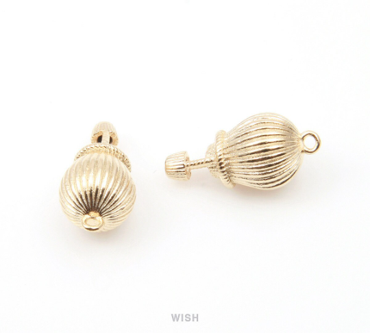 Hot Air Balloon Pendants in Matte Gold, Air Balloon / MMG-024-P