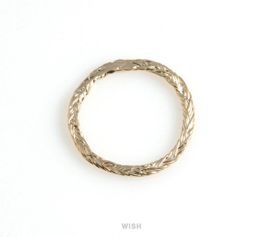 Rope Circle Pendants in Matte Gold, Straw Rope Circle Charms /MMG-577-P