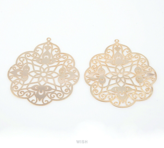 Gothic Theme Pendants in Gold, Gothic Charm / MG-150-P