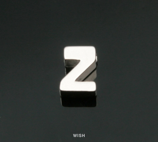 Upper Case Letter "Z" in Matte Gold, Capital Letter "Z"/ MMG-001-B (Z)