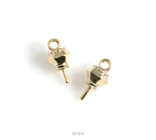 Streetlight Pendants in Matte Gold, Streetlamp Charm /MMG-537-P