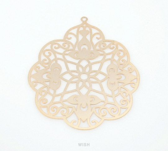 Gothic Theme Pendants in Matte Gold, Gothic Charm / MMG-150-P