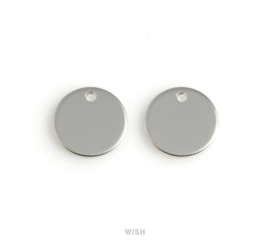 Stamping Disc in Matte Gold, Stamping Coin Charm /MMG-554-P