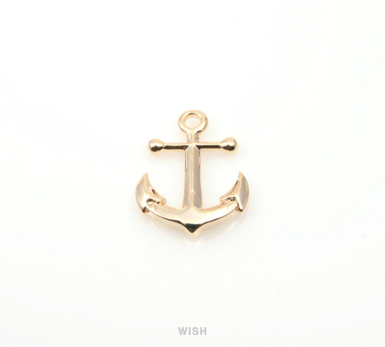 Anchor Pendants in Gold, Anchor Charms / MG-145-P