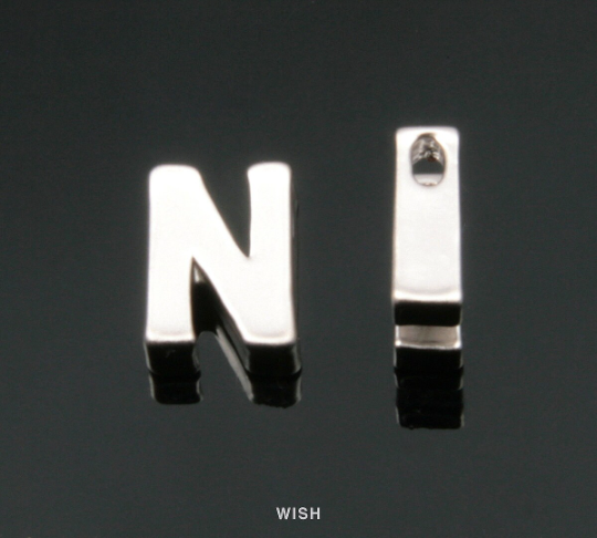 Upper Case Letter "N" in Matte Gold, Capital Letter "N" / MMG-001-B (N)