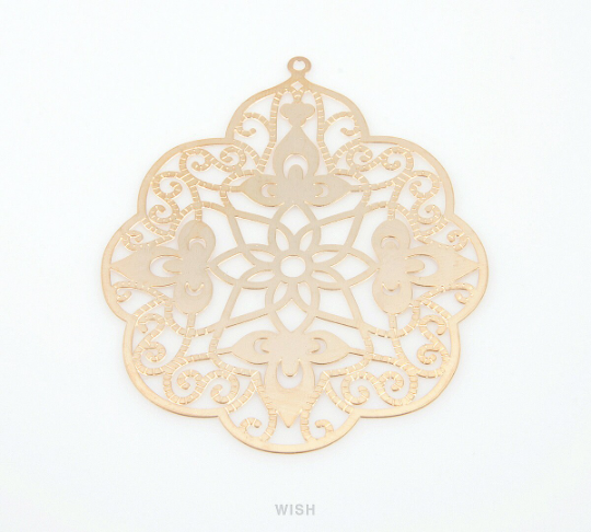 Gothic Theme Pendants in Matte Rhodium, Gothic Charm / MMRH-150-P