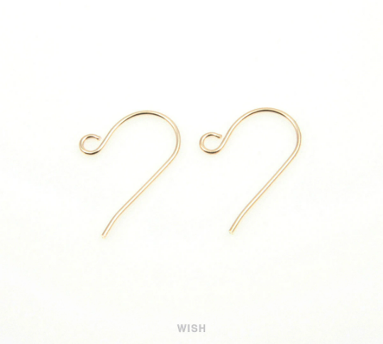 10pcs Loop Fish Hook Earrings in Rose Gold, Fish Hook Earrings / FRG-008-E