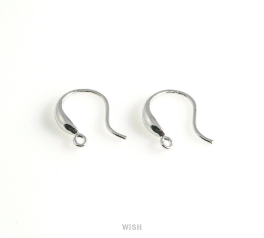 French Hook Earrings in Gold, French Hook Earrings / FG-014-E (4pcs)