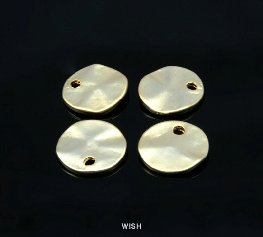 Medium Disc Pendants in Matte Rhodium, Disc Charm / MMRH-134-P (Medium) (6pcs)