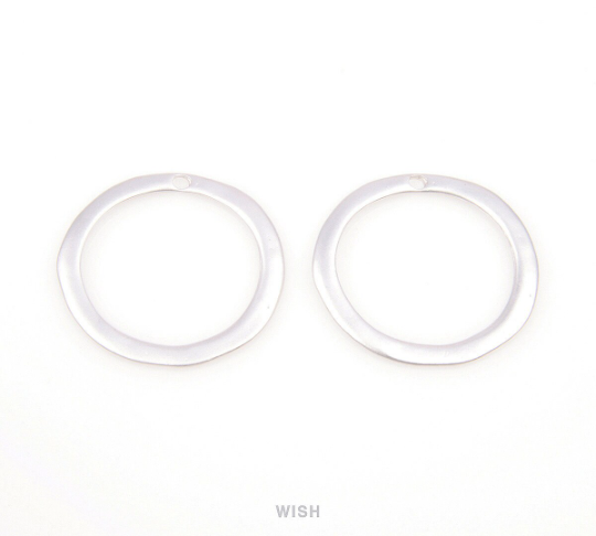 Hoop Pendants in Matte Gold, Hoop Charms / MMG-090-P