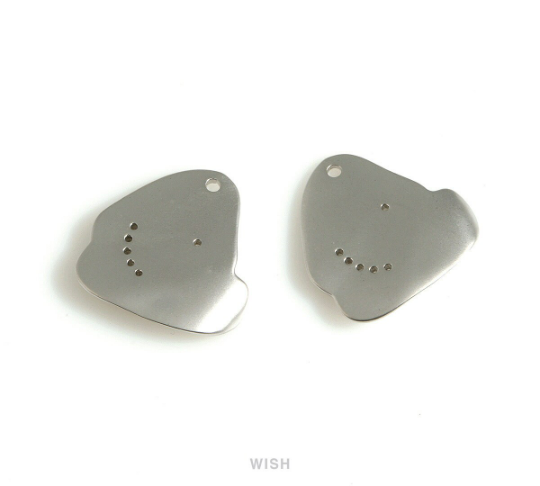 Star and Crescent in Cloud in Matte Rhodium, Star and Crescent Cubic Zirconia Charm / MMRH-668-P