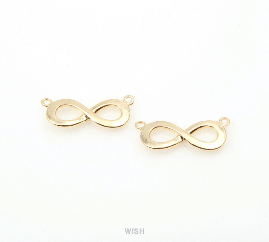 Infinity Pendant in Rhodium, Silver Infinity Necklace Charm / MRH-250-P