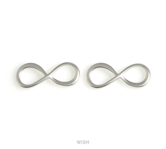 Infinity Pendants in Matte Gold, Infinity Circle Charm / MMG-640-P