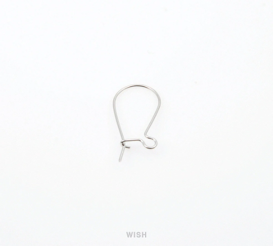 Small Kidney Hook in Gold, Kidney Hook Earrings / FG-018-E (10pcs)