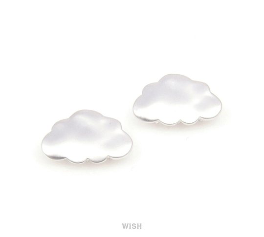 Cloud Pendants in Matte Gold, Cloud Charms / MMG-092-P Inactive