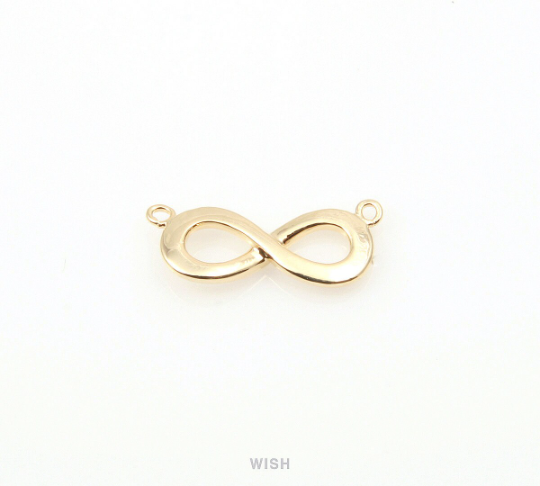 Infinity Pendant in Rhodium, Silver Infinity Necklace Charm / MRH-250-P