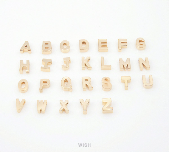 Upper Case Letter "R" in Matte Gold, Capital Letter "R" / MMG-001-B (R)
