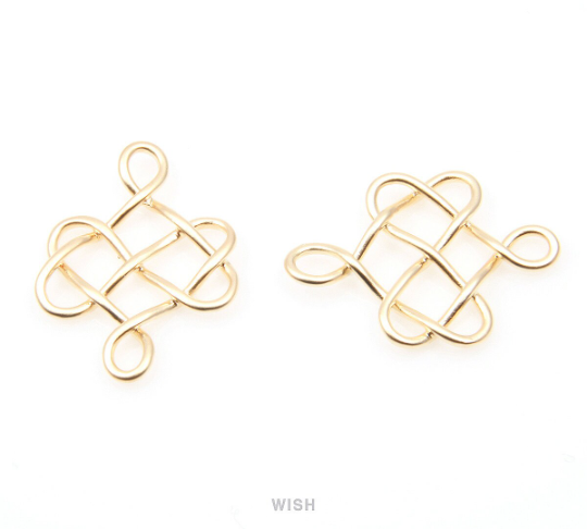 Six Angles Wire Pendants in Matte Rhodium, Hexagonal Wire Charm / MMRH-079-P