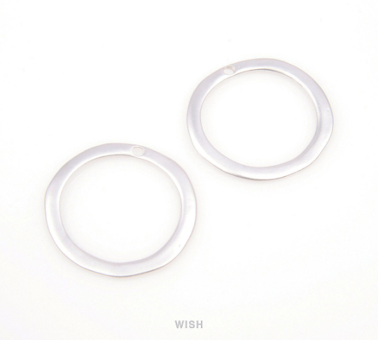 Hoop Pendants in Matte Gold, Hoop Charms / MMG-090-P