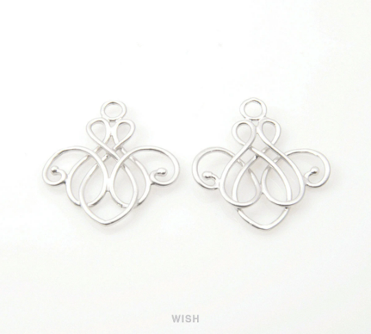 Chandelier Theme Pendants in Matte Gold, Chandelier Charms /MMG-176-P