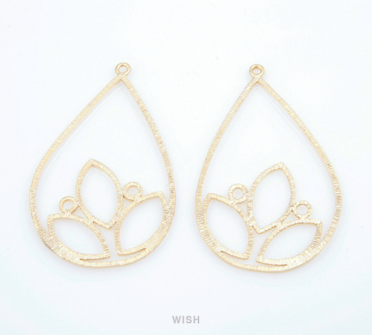 Marquise in Teardrop Pendants in Matte Rhodium, Marquise Charms /MMRH-123-P