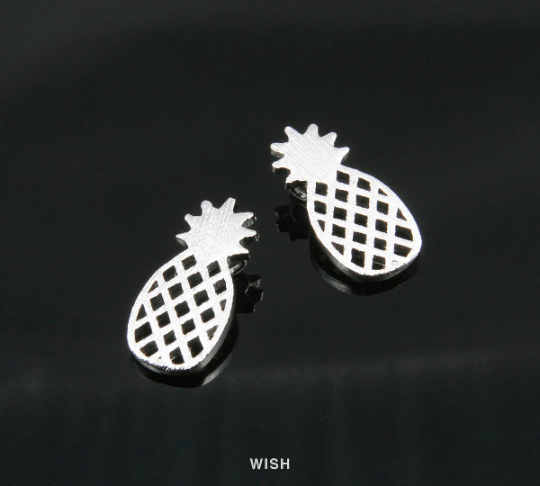 Pineapple Pendants in Matte Gold, Pineapple Charm /