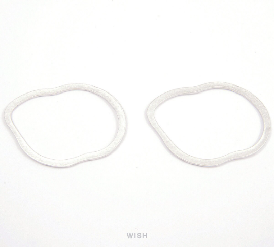 Cloud Outline Pendants in Matte Rhodium, Cloud Outline Charms / MMRH-082-P