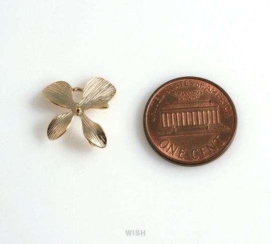 Orchid Petal Pendant in Matte Rose Gold, Middle Orchid Petal / MMRG-070-P