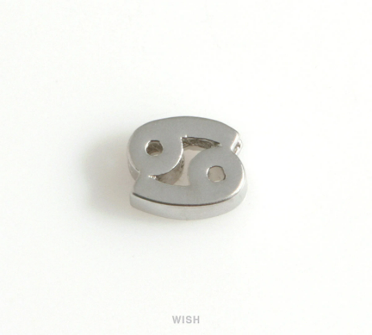 Cancer Zodiac Sign Charms in Matte Gold, Zodiac Beads / MMG-599-B