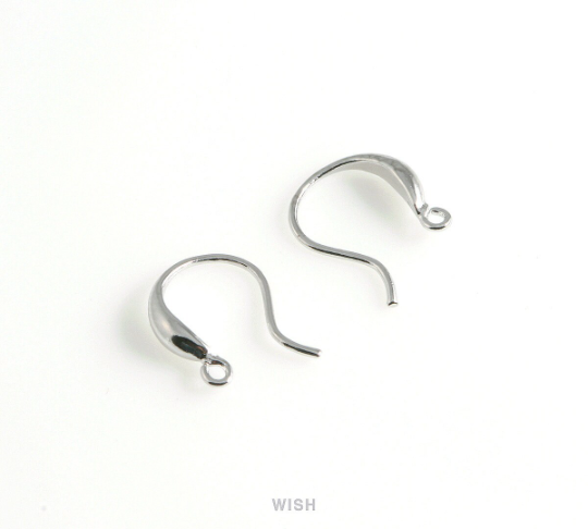 French Hook Earrings in Gold, French Hook Earrings / FG-014-E (4pcs)