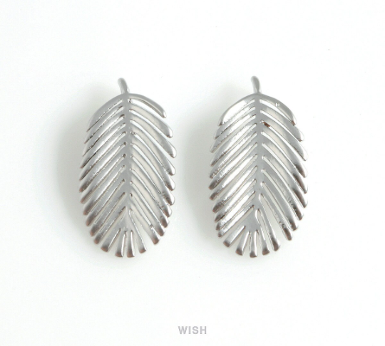 Banana Leaf Pendants in Matte Gold, Banana Leaf Charm / MMG-434-P