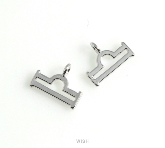 Libra Zodiac Sign Pendants in Gold, Zodiac Charm / MG-453-LI