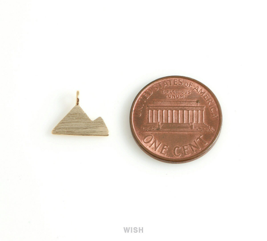 Mountain Pendant in Matt Rhodium, Mountain Charm /MMRH-439-P