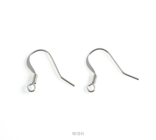 10pcs Fishhook Earrings Wires in Gold, Fishhook Earrings /FG-026-E