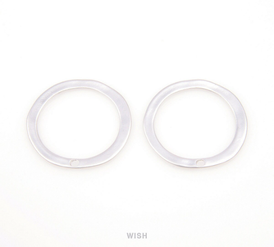 Hoop Pendants in Matte Gold, Hoop Charms / MMG-090-P